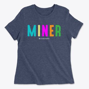 Miner Missouri Color Pop Women's Cotton T-Shirt