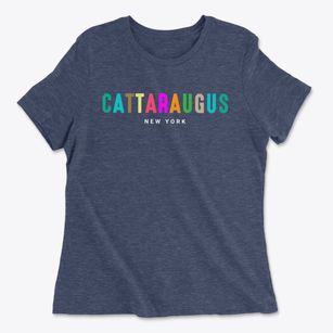 Cattaraugus New York Color Pop Women's Cotton T-Shirt