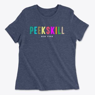 Peekskill New York Color Pop Women's Cotton T-Shirt