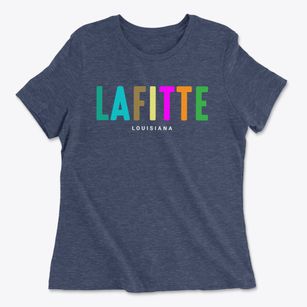 Lafitte Louisiana Color Pop Women's Cotton T-Shirt