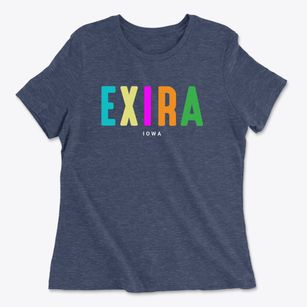 Exira Iowa Color Pop Women's Cotton T-Shirt