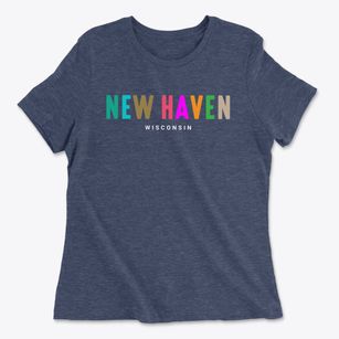 New Haven Wisconsin Color Pop Women's Cotton T-Shirt