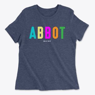 Abbot Maine Color Pop Women's Cotton T-Shirt