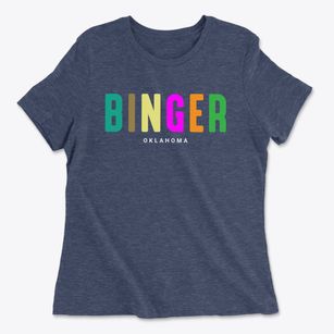 Binger Oklahoma Color Pop Women's Cotton T-Shirt