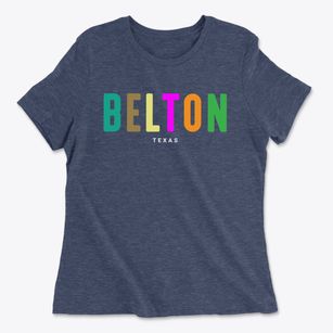Belton Texas Color Pop Women's Cotton T-Shirt