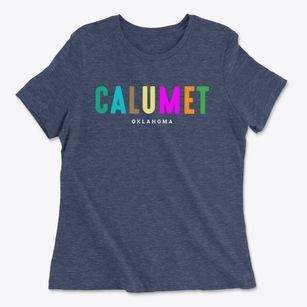 Calumet Oklahoma Color Pop Women's Cotton T-Shirt