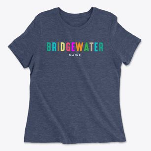 Bridgewater Maine Color Pop Women's Cotton T-Shirt