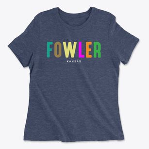Fowler Kansas Color Pop Women's Cotton T-Shirt