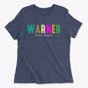 Warner South Dakota Color Pop Women's Cotton T-Shirt