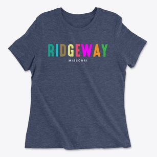 Ridgeway Missouri Color Pop Women's Cotton T-Shirt