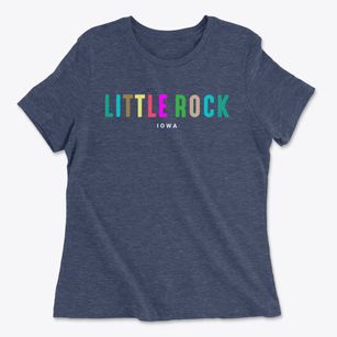 Little Rock Iowa Color Pop Women's Cotton T-Shirt