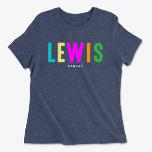 Lewis Kansas Color Pop Women's Cotton T-Shirt