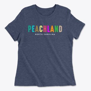 Peachland North Carolina Color Pop Women's Cotton T-Shirt