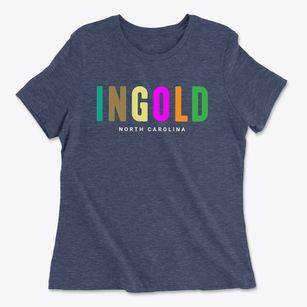 Ingold North Carolina Color Pop Women's Cotton T-Shirt