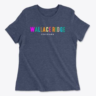 Wallace Ridge Louisiana Color Pop Women's Cotton T-Shirt