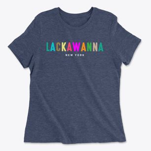 Lackawanna New York Color Pop Women's Cotton T-Shirt