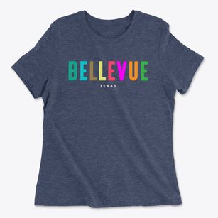 Bellevue Texas Color Pop Women's Cotton T-Shirt