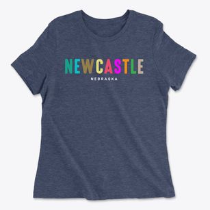 Newcastle Nebraska Color Pop Women's Cotton T-Shirt