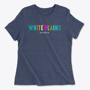 White Plains Georgia Color Pop Women's Cotton T-Shirt