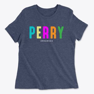 Perry Arkansas Color Pop Women's Cotton T-Shirt
