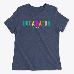 Boca Raton Florida Color Pop Women's Cotton T-Shirt