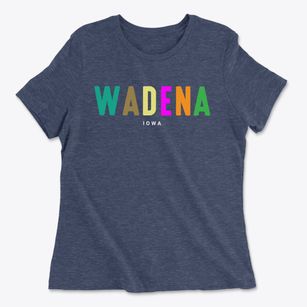 Wadena Iowa Color Pop Women's Cotton T-Shirt