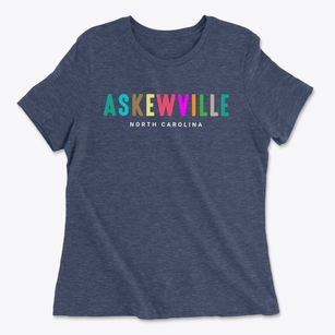 Askewville North Carolina Color Pop Women's Cotton T-Shirt