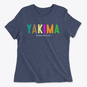 Yakima Washington Color Pop Women's Cotton T-Shirt