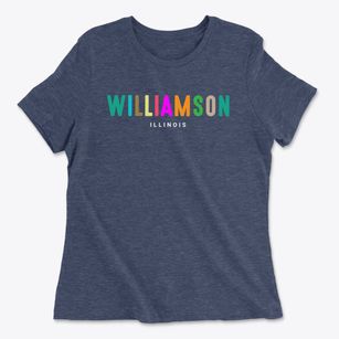 Williamson Illinois Color Pop Women's Cotton T-Shirt