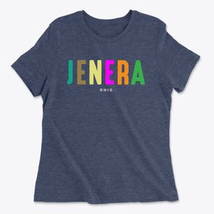 Jenera Ohio Color Pop Women's Cotton T-Shirt