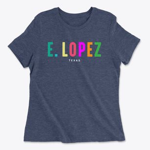 E. Lopez Texas Color Pop Women's Cotton T-Shirt
