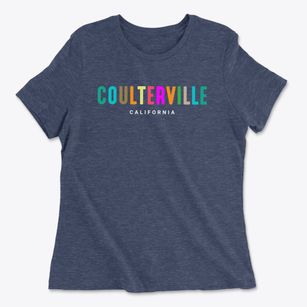 Coulterville California Color Pop Women's Cotton T-Shirt