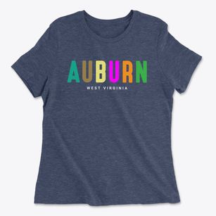 Auburn West Virginia Color Pop Women's Cotton T-Shirt