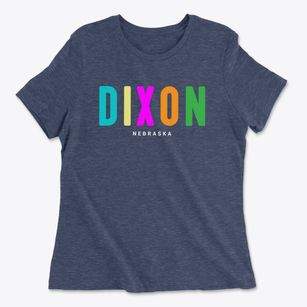 Dixon Nebraska Color Pop Women's Cotton T-Shirt