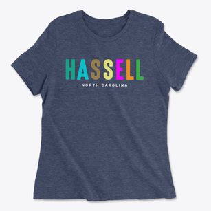 Hassell North Carolina Color Pop Women's Cotton T-Shirt