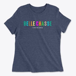 Belle Chasse Louisiana Color Pop Women's Cotton T-Shirt