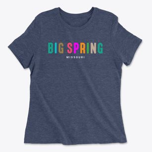 Big Spring Missouri Color Pop Women's Cotton T-Shirt
