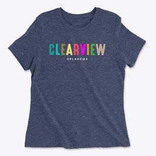 Clearview Oklahoma Color Pop Women's Cotton T-Shirt