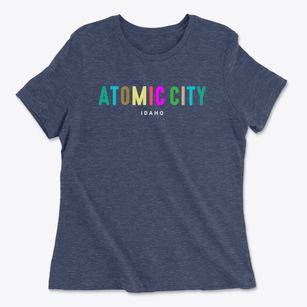 Atomic City Idaho Color Pop Women's Cotton T-Shirt