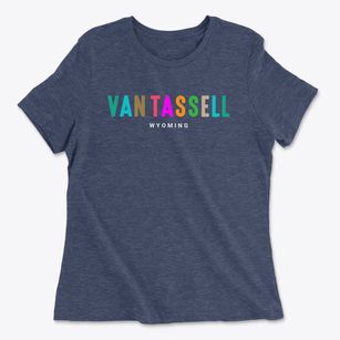 Van Tassell Wyoming Color Pop Women's Cotton T-Shirt