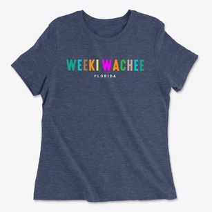 Weeki Wachee Florida Color Pop Women's Cotton T-Shirt