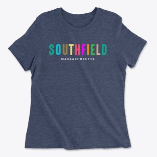 Southfield Massachusetts Color Pop Women's Cotton T-Shirt