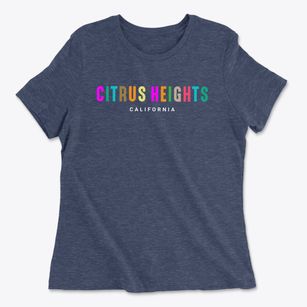 Citrus Heights California Color Pop Women's Cotton T-Shirt