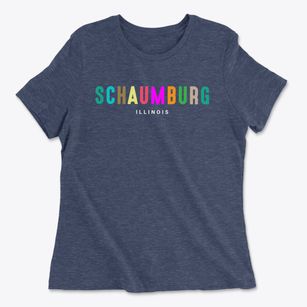 Schaumburg Illinois Color Pop Women's Cotton T-Shirt