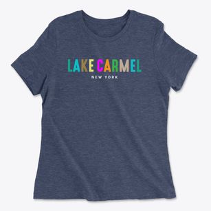 Lake Carmel New York Color Pop Women's Cotton T-Shirt