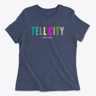Tell City Indiana Color Pop Women's Cotton T-Shirt