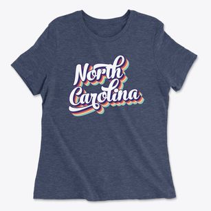  North Carolina Retro Candy Vibes Women's Cotton T-Shirt