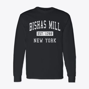 Bishas Mill New York Classic Established Classic Long Sleeve T-Shirt