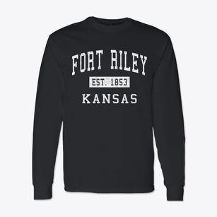 Fort Riley Kansas Classic Established Classic Long Sleeve T-Shirt