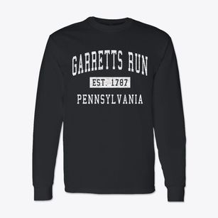 Garretts Run Pennsylvania Classic Established Classic Long Sleeve T-Shirt